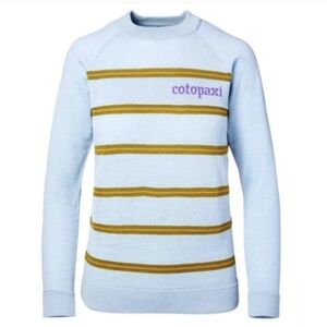 Cotopaxi Libre Mid Sweater Blue Stripe Medium NWOT